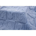 Toison 100% polyester sherpa avec tissu jacquard